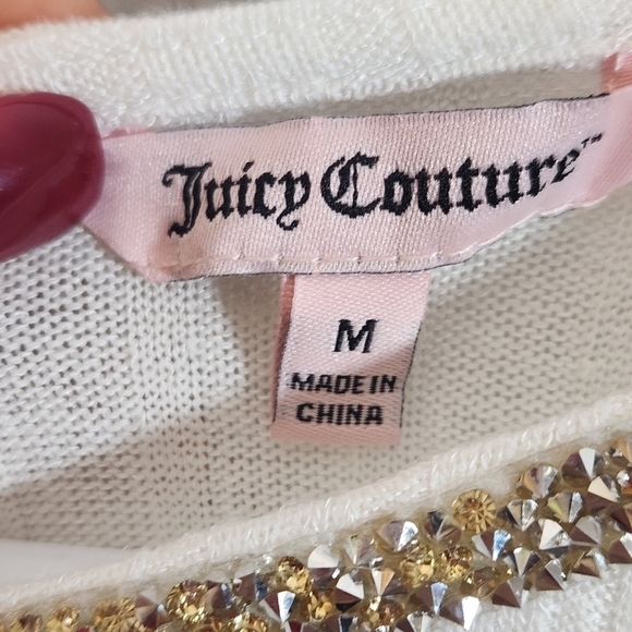 Juicy Couture Rhinestone Collar Sweater - Picture 8 of 10